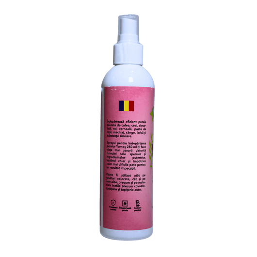 Spray pentru Îndepărtarea Petelor Yumos 250ml – Soluție Curățare Pete Textile - Detergent | VrajaDulce