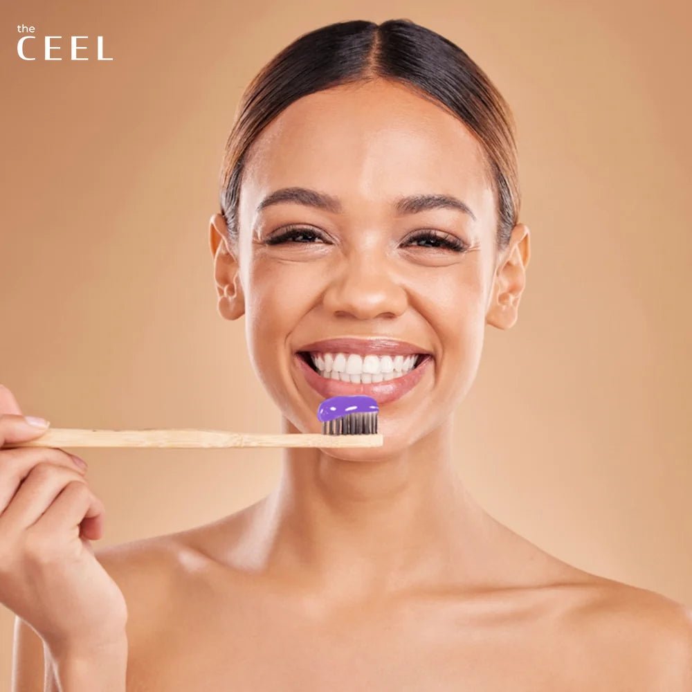 The Ceel Pastă de Dinți cu Cărbune Violet Activ – Albire și Prospețime 50ml - | VrajaDulce