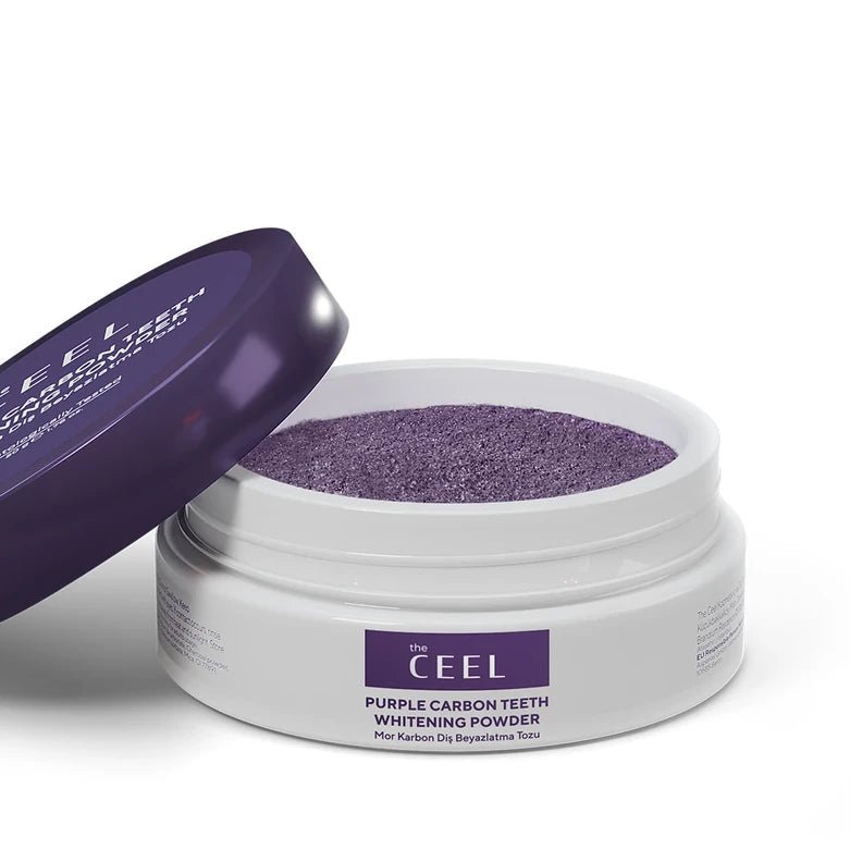 The Ceel Pudră pentru Albirea Dinților cu Cărbune Activ Violet – 50g - | VrajaDulce