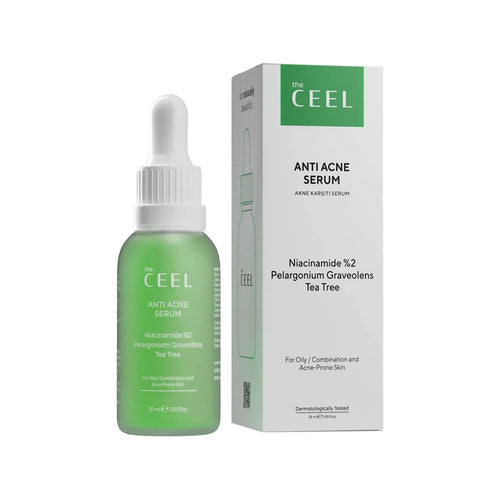 The Ceel – Ser anti-acnee și pori dilatați cu Acid Salicilic, Niacinamidă, Tea Tree și Mușcată – 30ml
