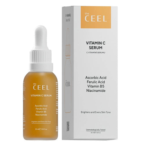 The Ceel – Ser iluminator cu Vitamina C, Acid Ferulic și Niacinamide – uniformizare, strălucire și reducerea petelor – 30ml