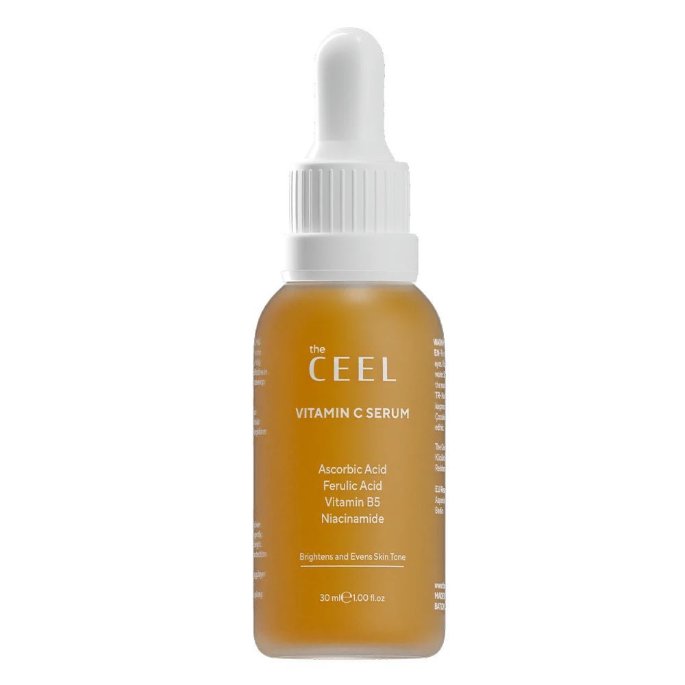 The Ceel – Ser iluminator cu Vitamina C, Acid Ferulic și Niacinamide – uniformizare, strălucire și reducerea petelor – 30ml - | VrajaDulce