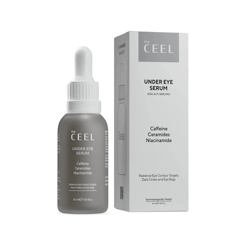 The Ceel – Ser pentru zona ochilor cu Cafeină, Niacinamidă și Glutation – reduce cearcănele, umflăturile și hidratează – 30ml