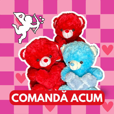 Ursuleț de pluș Valentine’s Day – Cadou romantic pentru Ea sau El - | VrajaDulce