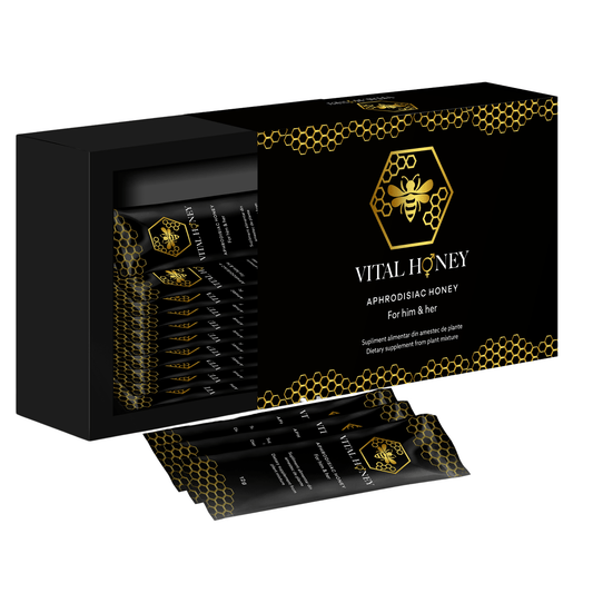 Vital Honey 12 Plicuri – Miere Afrodisiacă - Miere Naturală | VrajaDulce