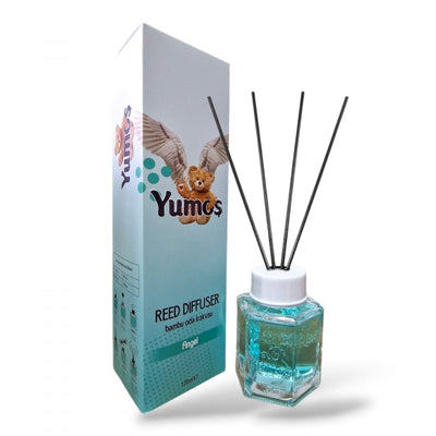 Yumos Odorizant Cameră cu Bețișoare – Angel Melek (Anti - Tabac) 120ml - Odorizant camera | VrajaDulce