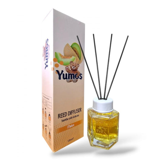 Yumos Odorizant Cameră cu Bețișoare – Pepene Galben 120ml - Odorizant camera | VrajaDulce