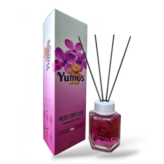 Yumos Odorizant de Cameră cu Bețișoare – Liliac 120ml - Odorizant camera | VrajaDulce